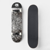 Zwart Wit Edgy Lines Persoonlijk Skateboard (Voorkant)