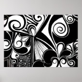 Zwart-wit eenvoud poster (Voorkant)