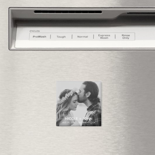 Zwart-wit Eenvoudig De datummagneet opslaan Magneet (Insitu (Vaatwasser))