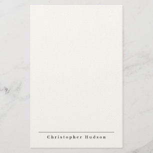 Zwart Wit Eenvoudig Eenvoudig Minimalistisch Briefpapier