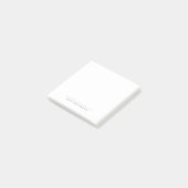 Zwart Wit Eenvoudig Eenvoudig Minimalistisch Post-it® Notes (Schuin)
