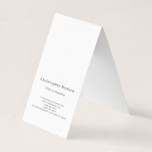 Zwart & Wit Eenvoudig Eenvoudig Minimalistisch Visitekaartje
