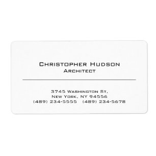 Zwart Wit Eenvoudig Etiket