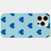 Zwart-wit, eenvoudig hartverwarmingspatroon Case-Mate iPhone case (Achterkant (horizontaal))