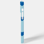 Zwart-wit, eenvoudig hartverwarmingspatroon Case-Mate iPhone case (Achterkant / Links)