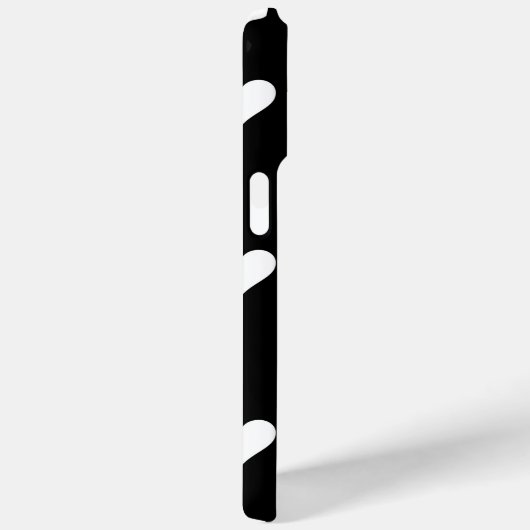 Zwart-wit, eenvoudig hartverwarmingspatroon Case-Mate iPhone case (Achterkant / Rechts)