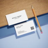 Zwart-wit Eenvoudig interieurontwerp Logo Visitekaartje