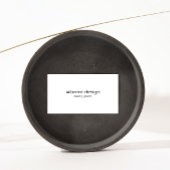 Zwart-wit Eenvoudig interieurontwerp Logo Visitekaartje