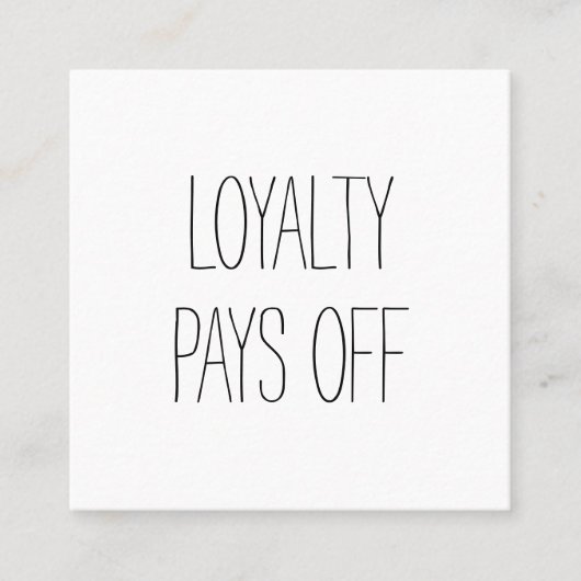 Zwart-wit, eenvoudig modern minimalistisch klantenkaartje (Voorkant)