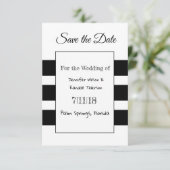 Zwart-wit, eenvoudig, sparen de kaarten van de Dat (Staand voorkant)