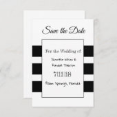 Zwart-wit, eenvoudig, sparen de kaarten van de Dat (Voorkant / Achterkant)