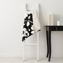 Zwart-wit, eenvoudig ventilator zonder naadloos pa sherpa deken