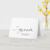 Zwart-wit eenvoudig voor mijn bruidegom op onze hu kaart (Gele Bloem)