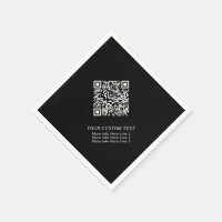 Zwart & Wit Eenvoudig Zakelijk QR-code Promotionee