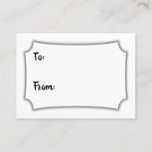 Zwart-wit, eenvoudig, zonder omloop, Baby shower Informatiekaartje (Achterkant)