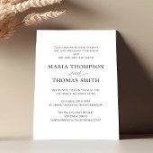 Zwart-wit Eenvoudige Elegante Minimalist Kaart