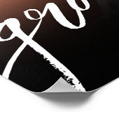 Zwart Wit Eenvoudige Foto Afstuderen Party Sign Poster (Hoek)