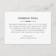 Zwart wit eenvoudige klassieke bruiloft wensen goe