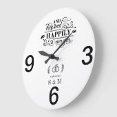 Zwart-wit eenvoudige minimalistische Passen getrou Grote Klok (Hoek)