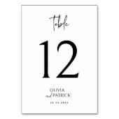 Zwart-wit Eenvoudige Moderne Minimalistische Bruil Kaart (Voorkant)