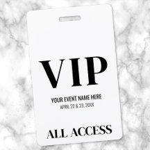 Zwart Wit Eenvoudige VIP Gebeurtenis