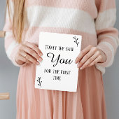 Zwart & Wit Eerste Echografie & Hartslag Teken