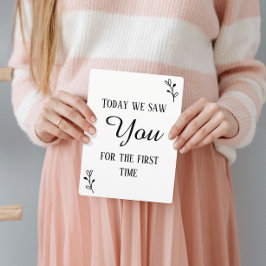 Zwart & Wit Eerste Echografie & Hartslag Teken