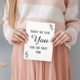 Zwart & Wit Eerste Echografie & Hartslag Teken