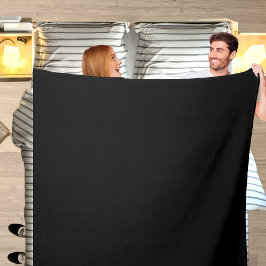 zwart-wit effen kleur Bedsprei Fleece Deken