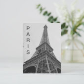 Zwart & Wit Eiffeltoren in Parijs Frankrijk Reizen Briefkaart (Staand voorkant)