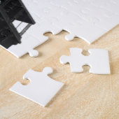 Zwart-wit Eiffeltoren Parijs Europees reizen Legpuzzel (Zijkant)