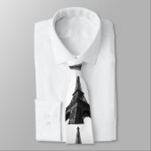 Zwart-wit Eiffeltoren Parijs Europees reizen Stropdas (Gebonden)