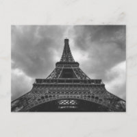 Zwart-wit Eiffeltoren Parijs Franse reizen