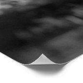 Zwart Wit Eiffeltoren Parijs Romantisch Liefdessta Poster (Hoek)