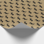 zwart-wit elastisch verpakkingspapier voor het lan cadeaupapier (Hoek)