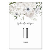 Zwart-wit Elegant Bloemen Boeket Modern Kaart (Voorkant)