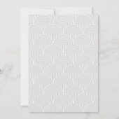 Zwart Wit Elegant Bruiloft Uitnodiging (Achterkant)
