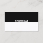 Zwart-wit elegant eenvoudig design met moderne koo visitekaartje (Voorkant)