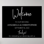 Zwart-wit, elegant, eenvoudig minimalistisch poster (Voorkant)