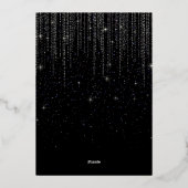 Zwart-wit elegant Eid-feest uitnodiging (Achterkant)