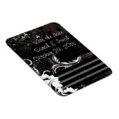 Zwart wit elegant flexibel magneet (Rechterzijde)