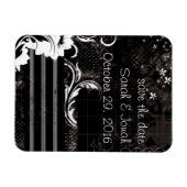 Zwart wit elegant flexibel magneet (Horizontaal)