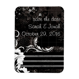 Zwart wit elegant flexibel magneet