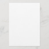 Zwart-wit Elegant huwelijksprogramma Programmakaart (Achterkant)