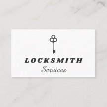 Zwart-wit Elegant Key Logo Slotenmaker Service