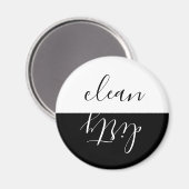 Zwart-wit Elegant Modern Dishwasher Magnet (Voorkant / Achterkant)