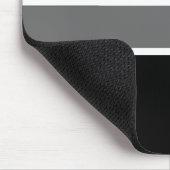 Zwart & Wit Elegant Monogram Met Naam Muismat (Hoek)