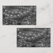  zwart-wit elegant parelaarzen visitekaartje (Voorkant / Achterkant)