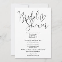 Zwart-Wit Elegant Schrift Bruiloft