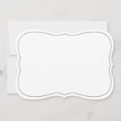 Zwart-wit Elegant Script Weddenschap uitgesteld Save The Date (Achterkant)